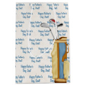 Vaderdag golftas met clubs medium cadeauzakje (Voorkant)