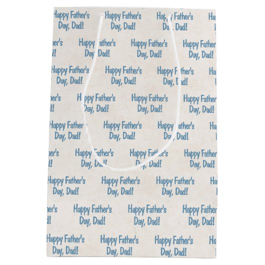 Vaderdag golftas met clubs medium cadeauzakje (Achterkant)