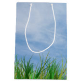 Vaderdag-golftas met kogel in gras medium cadeauzakje (Achterkant)