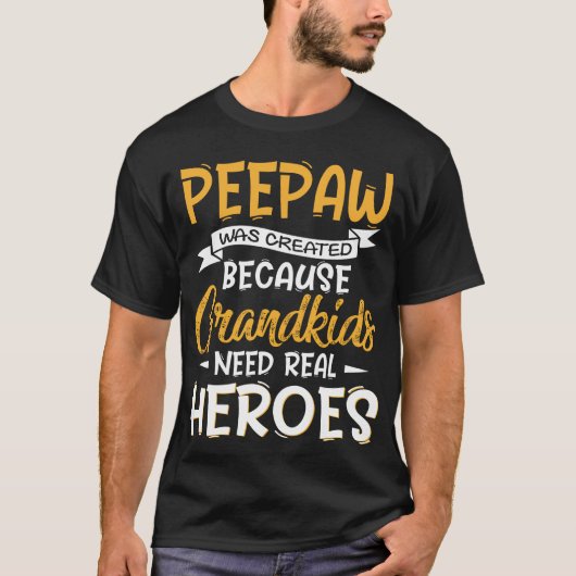 vaderdag Grandad Creëer Peepaw T-shirt (Voorkant)