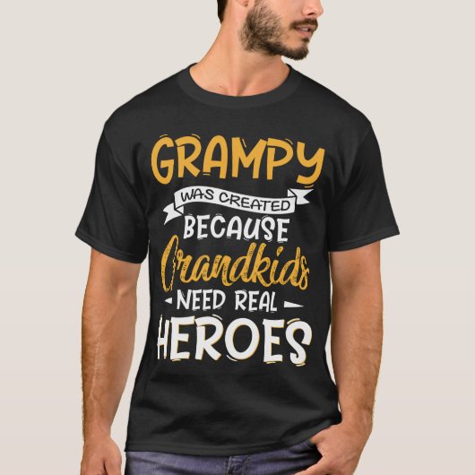 vaderdag Grandad werd grijs Creëer T-shirt (Voorkant)