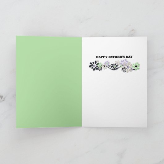 Vaderdag Grandpa VOEG JE FOTOCENTRUM TOE Blossom Kaart (Binnen)