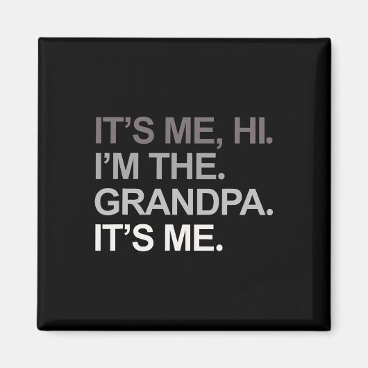 Vaderdag grappig is het mij hallo en ik #; ik de o magneet (Voorkant)