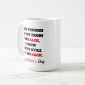 Vaderdag grappig koffiemok (Voorkant links)