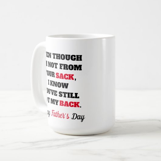 Vaderdag grappig koffiemok (Voorkant links)