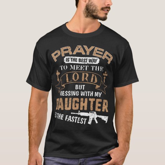 Vaderdag Grappig Voor Trotse Papa Vaderschap Als J T-shirt (Voorkant)