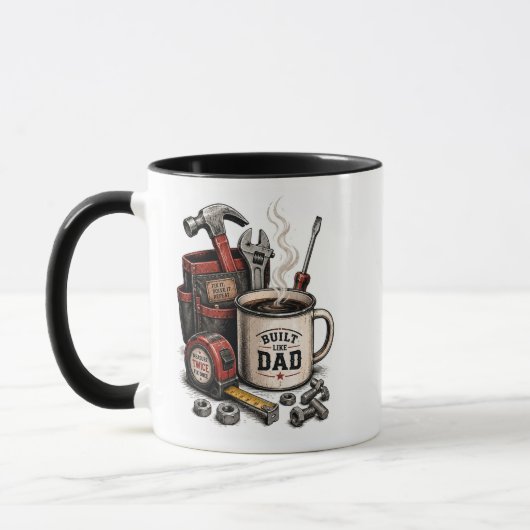 Vaderdag/Grappige papa's repareer het WRAP Mok (Links)