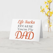 Vaderdag grappige uitspraak kaart (Gele Bloem)