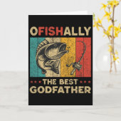 Vaderdag Grappige Vissen Van De Vis Ofishally De B Kaart (Gele Bloem)