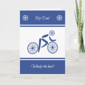 Vaderdag grappige wielrensport kaart (Voorkant)
