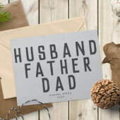 Vaderdag Gray Modern Foto van Designer Script Aankondiging