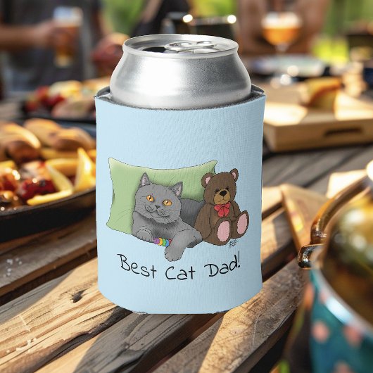 Vaderdag Grey Cat Blikjeskoeler