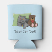 Vaderdag Grey Cat Blikjeskoeler (Achterkant)