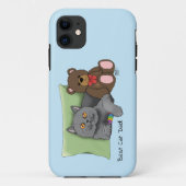 Vaderdag Grey Cat Case-Mate iPhone Case (Achterkant)