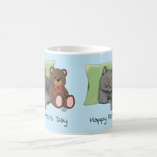 Vaderdag Grey Cat Koffiemok (Center)