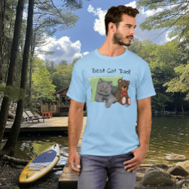 Vaderdag Grey Cat T-shirt