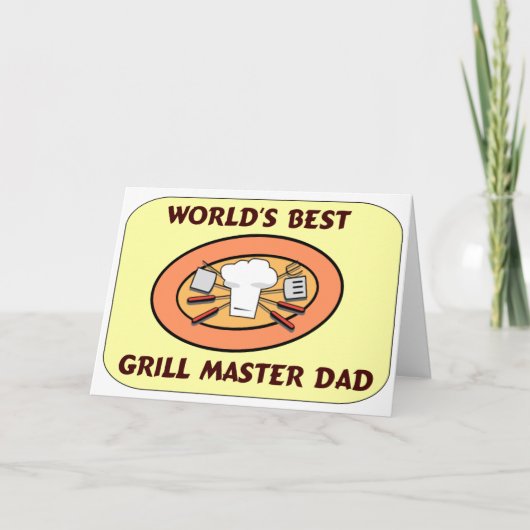 Vaderdag Grill Master Dad Kaart (Voorkant)