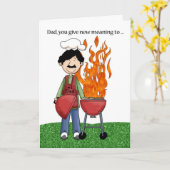 Vaderdag grillen kaart (Gele Bloem)