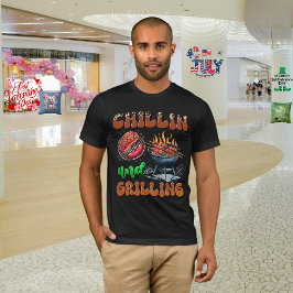 Vaderdag "Grillende vader" T-shirt