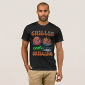 Vaderdag "Grillende vader" T-shirt (Voorkant volledig)