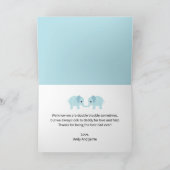 Vaderdag grillige olifanten van een tweeling kaart (Binnen)