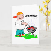 Vaderdag Grilling Dad Kaart (Gele Bloem)