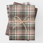 Vaderdag Groen en bruin spelden Inpakpapier Vel (In situ)