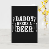 Vaderdag groene bierdag Papa heeft een bier nodig Kaart (Gele Bloem)