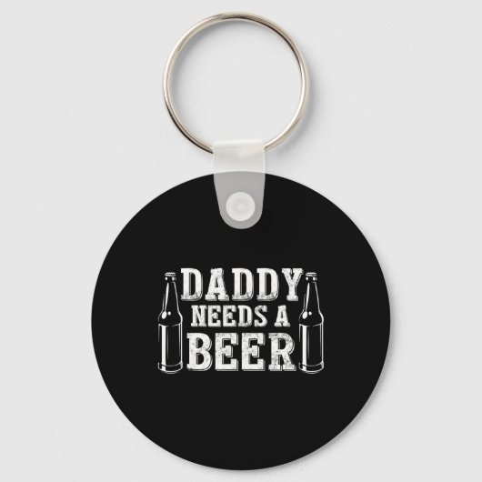 Vaderdag Groene Bierdag Papa Heeft Een Bier Nodig  Sleutelhanger (Voorkant)
