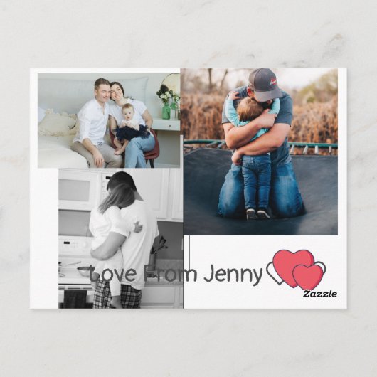 Vaderdag Groet Briefkaart (Achterkant)