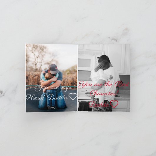 Vaderdag Groeten❤ Kaart (Binnen)