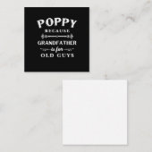 Vaderdag | Grootvader is voor oude jongens Notitiekaartje (Voorkant / Achterkant)