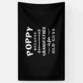 Vaderdag | Grootvader is voor oude jongens Spandoek (Verticaal)