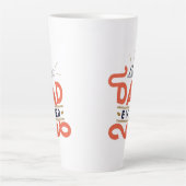 Vaderdag grote latte Mok - beste vader ooit (Voorkant)