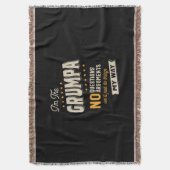 Vaderdag | Grumpa Way Funny Grandpa Deken (Voorkant Verticaal)