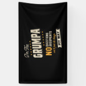 Vaderdag | Grumpa Way Funny Grandpa Spandoek (Verticaal)