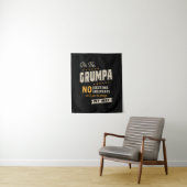 Vaderdag | Grumpa Way Grappige Grootvader Wandkleed (In situ)