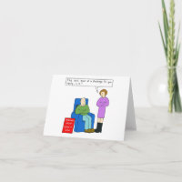 Vaderdag Grumpy Man Cartoon Humor.