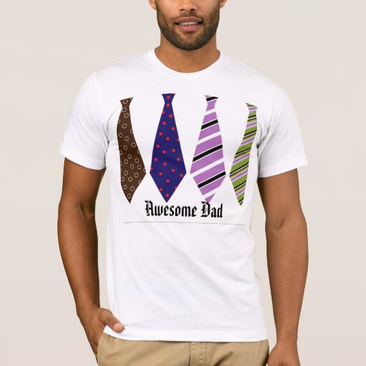 Vaderdag Halseinden Modieus Klasse T-shirt (Voorkant)