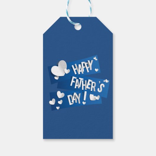 Vaderdag "Happy Vaderdag" Cadeaulabel (Achterkant)