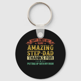 Vaderdag | Happy Vaderdag to Step Dad Sleutelhanger