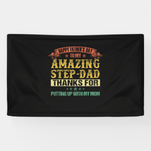 Vaderdag Happy Vaderdag to Step Dad Spandoek