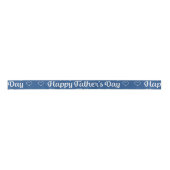 Vaderdag - "Happy Vaderdag" Word Art Satijnen Lint (Voorkant)