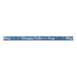 Vaderdag - "Happy Vaderdag" Word Art Satijnen Lint