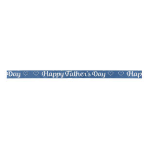 Vaderdag - "Happy Vaderdag" Word Art Satijnen Lint