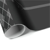 Vaderdag - "Happy Vaderdag" zwart/grijs Cadeaupapier (Rol Hoek)