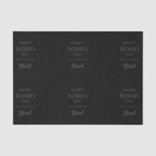 Vaderdag - "Happy Vaderdag" zwart/grijs Tissuepapier