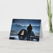 Vaderdag herdenking Spiritueel gedicht buitenshuis Kaart (Voorkant)