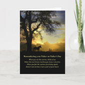Vaderdag-herinneringskaart met spiritueel gedicht kaart (Voorkant)