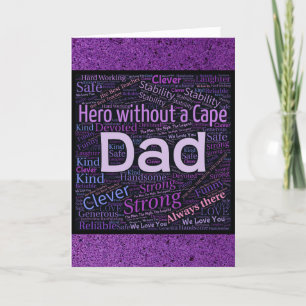 Vaderdag Hero Dad Feestdagen Kaart